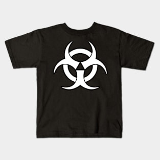 white radioactive symbol Kids T-Shirt